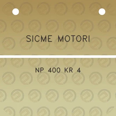 sicme-motori-np-400-kr-4