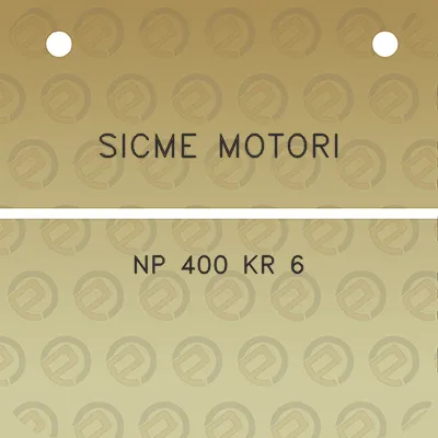 sicme-motori-np-400-kr-6