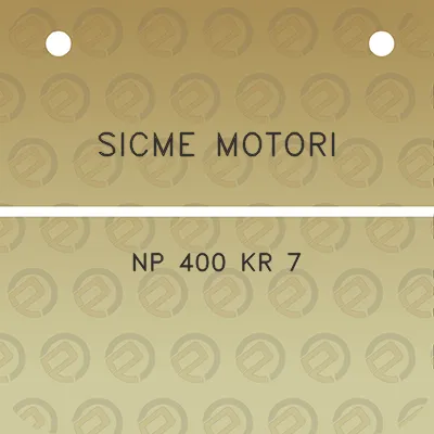 sicme-motori-np-400-kr-7