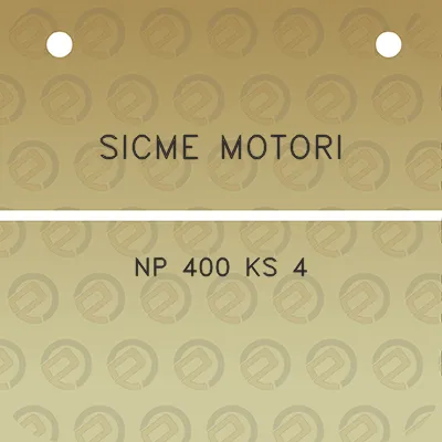 sicme-motori-np-400-ks-4