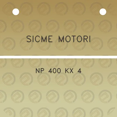 sicme-motori-np-400-kx-4