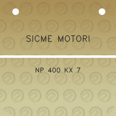 sicme-motori-np-400-kx-7