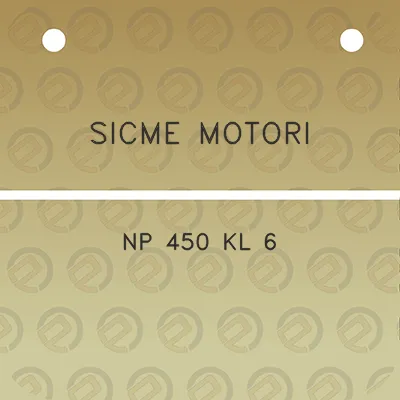 sicme-motori-np-450-kl-6