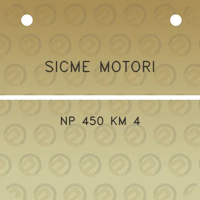 sicme-motori-np-450-km-4