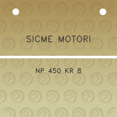 sicme-motori-np-450-kr-8