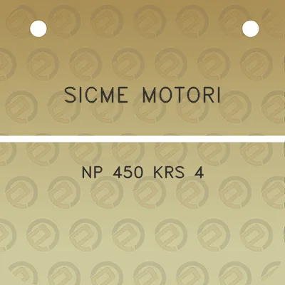 sicme-motori-np-450-krs-4