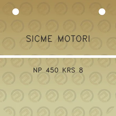 sicme-motori-np-450-krs-8