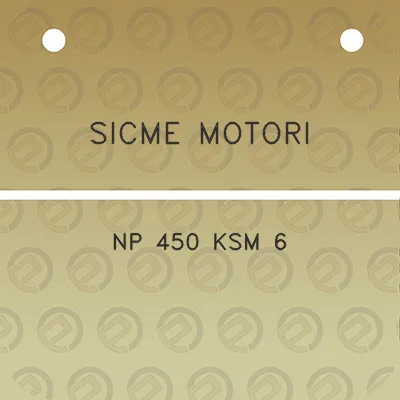 sicme-motori-np-450-ksm-6