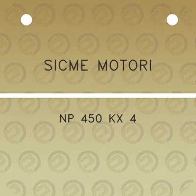 sicme-motori-np-450-kx-4