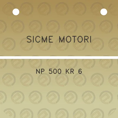 sicme-motori-np-500-kr-6