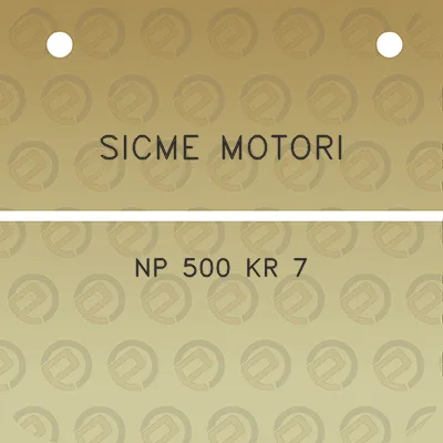 sicme-motori-np-500-kr-7