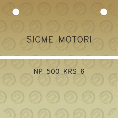 sicme-motori-np-500-krs-6