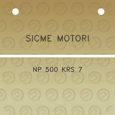 sicme-motori-np-500-krs-7