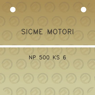 sicme-motori-np-500-ks-6