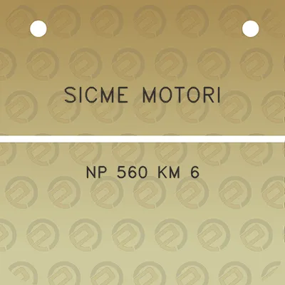 sicme-motori-np-560-km-6