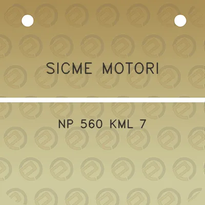 sicme-motori-np-560-kml-7