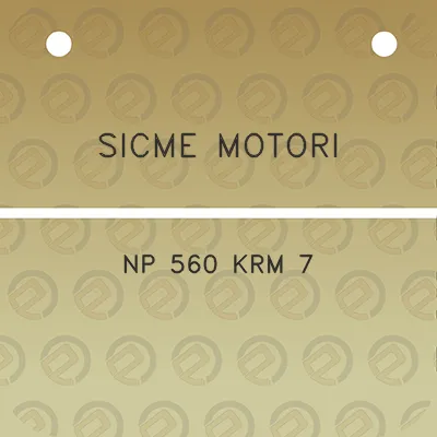 sicme-motori-np-560-krm-7