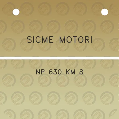 sicme-motori-np-630-km-8