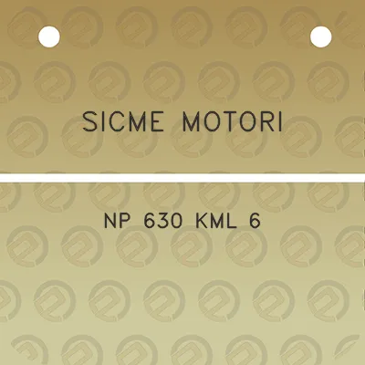 sicme-motori-np-630-kml-6