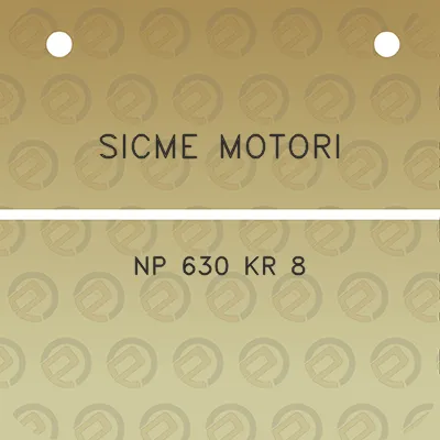 sicme-motori-np-630-kr-8