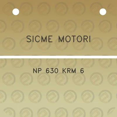 sicme-motori-np-630-krm-6