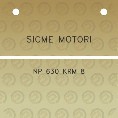 sicme-motori-np-630-krm-8