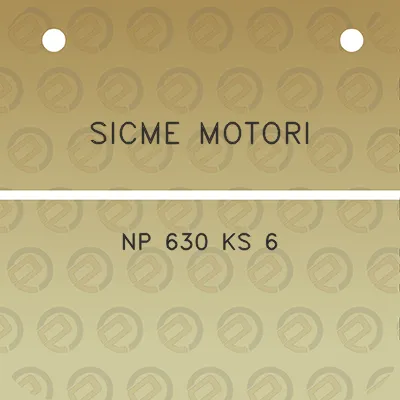 sicme-motori-np-630-ks-6