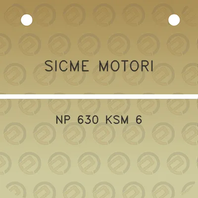 sicme-motori-np-630-ksm-6