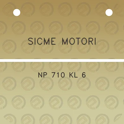 sicme-motori-np-710-kl-6