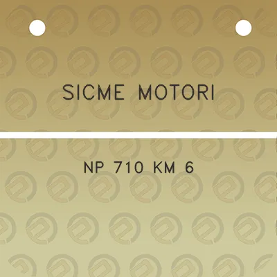 sicme-motori-np-710-km-6