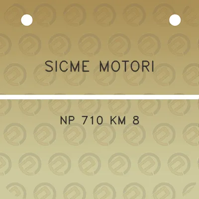 sicme-motori-np-710-km-8