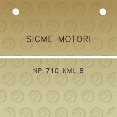 sicme-motori-np-710-kml-8