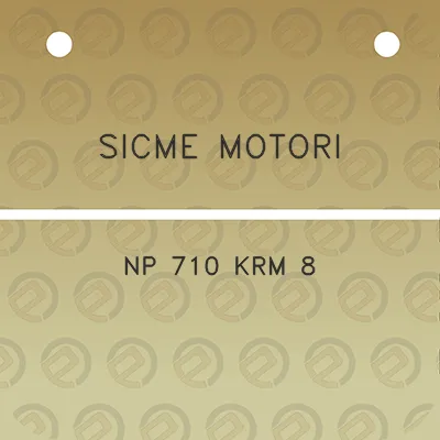 sicme-motori-np-710-krm-8