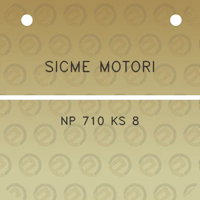 sicme-motori-np-710-ks-8