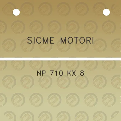 sicme-motori-np-710-kx-8