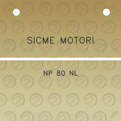 sicme-motori-np-80-nl