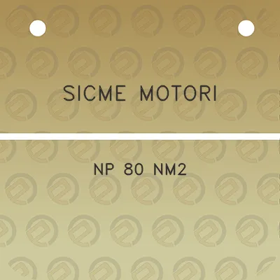 sicme-motori-np-80-nm2