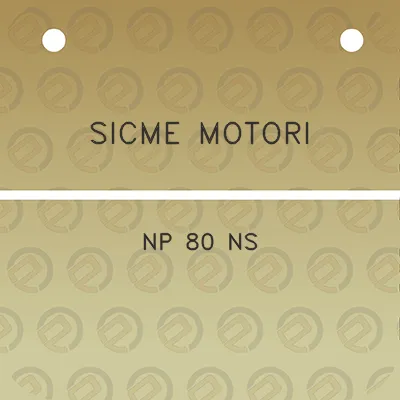 sicme-motori-np-80-ns