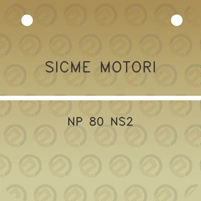 sicme-motori-np-80-ns2