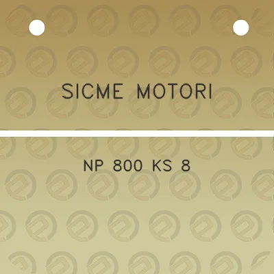 sicme-motori-np-800-ks-8