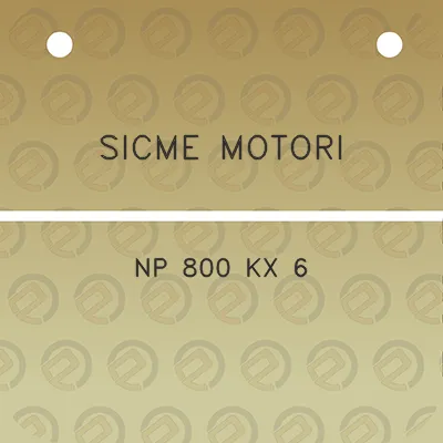 sicme-motori-np-800-kx-6