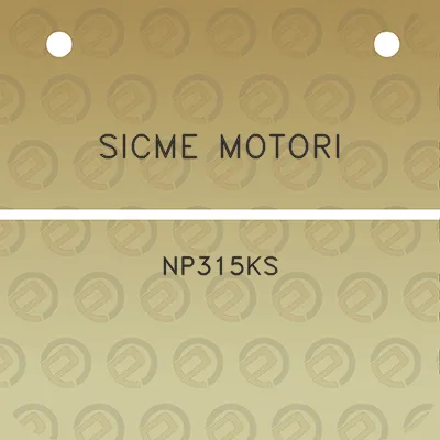 sicme-motori-np315ks