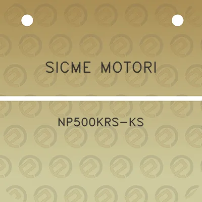 sicme-motori-np500krs-ks