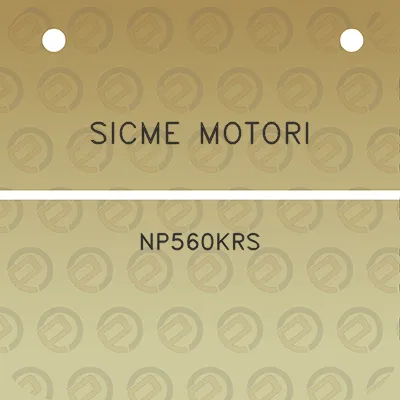 sicme-motori-np560krs