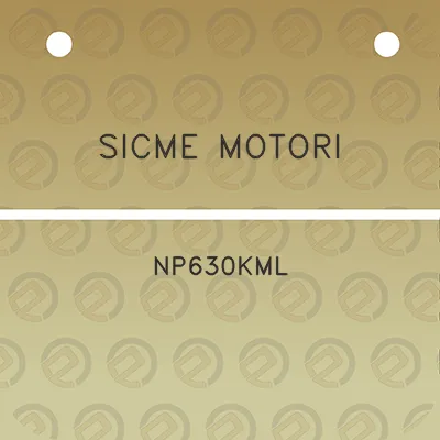 sicme-motori-np630kml