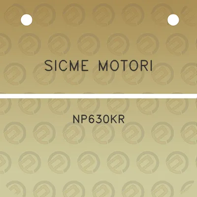 sicme-motori-np630kr