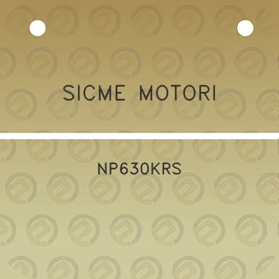 sicme-motori-np630krs