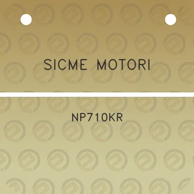 sicme-motori-np710kr