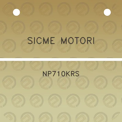 sicme-motori-np710krs