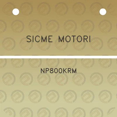 sicme-motori-np800krm